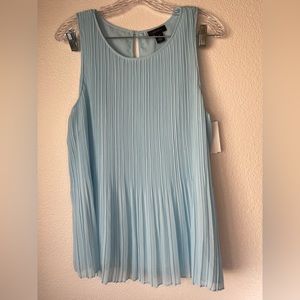 BLUE TANK SLEEVELESS BLOUSE / HALOGEN